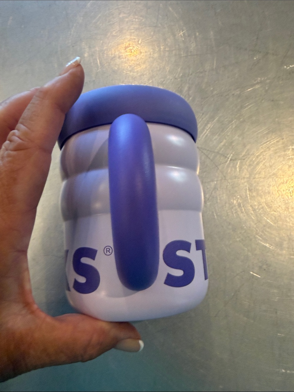 Starbucks Lavender and Deep Purple Travel Mug with STAR Logo - Picture 3 of 5